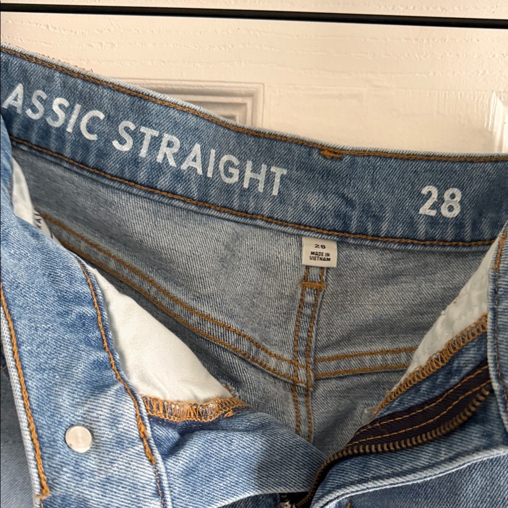 J. Crew Light Blue Straight Leg Jeans - Picture 7 of 14